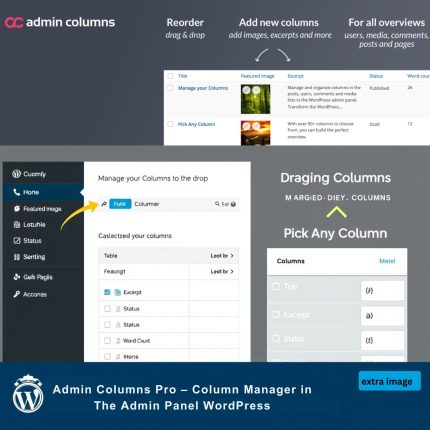 Admin Columns Pro – Column Manager in The Admin Panel WordPress