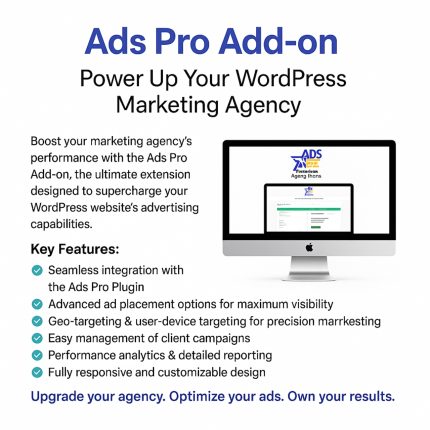 Ads Pro Add-on – Power Up Your WordPress Marketing Agency