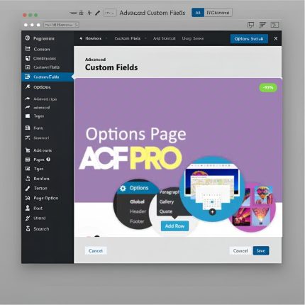 Advanced Custom Fields Options Page Addon