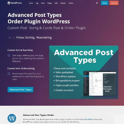 Advanced Post Types Order