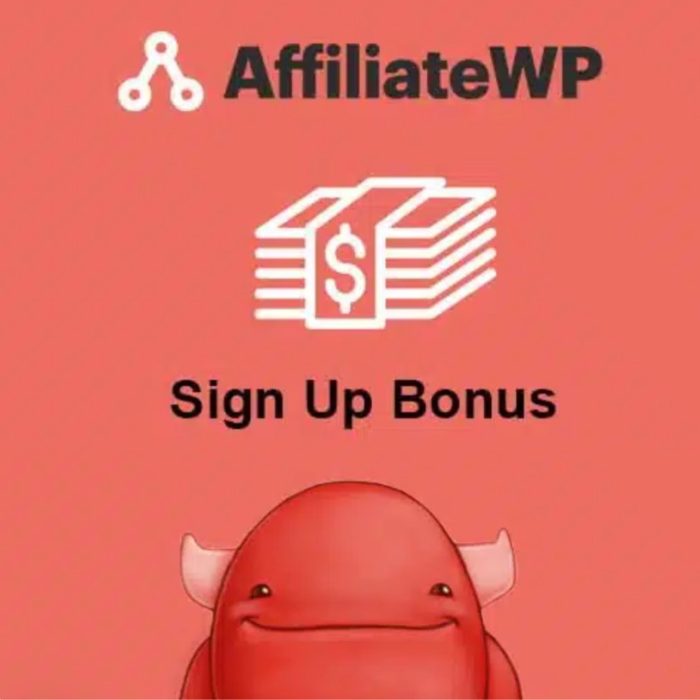 AffiliateWP – Sign Up Bonus Addon