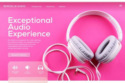 Borcelle Audio Premium Template