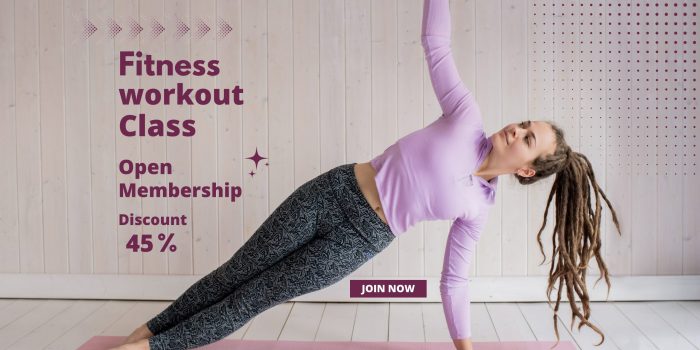 Fitness Workout Class Banner